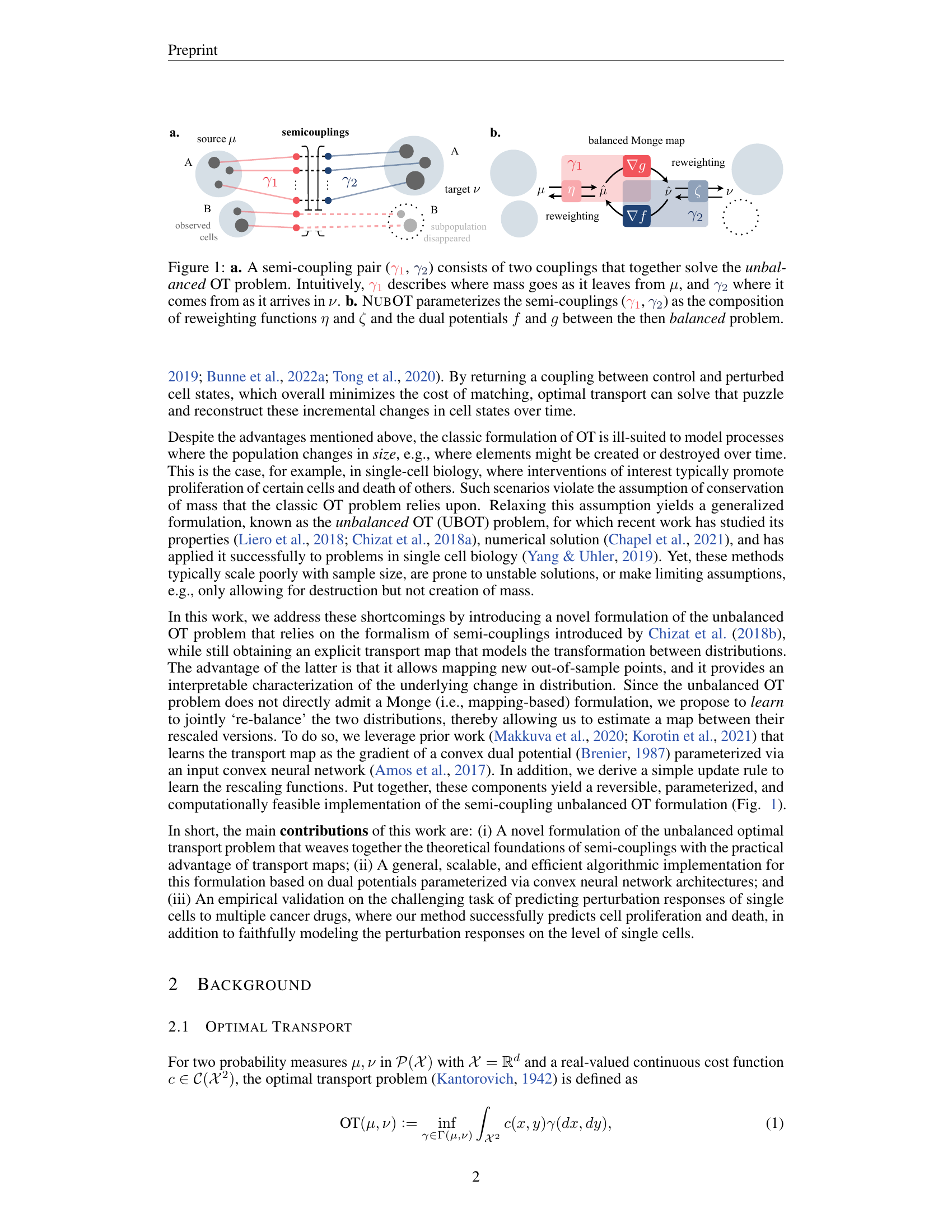 Neural Unbalanced Optimal Transport via Cycle-Consistent Semi-Couplings - Figure