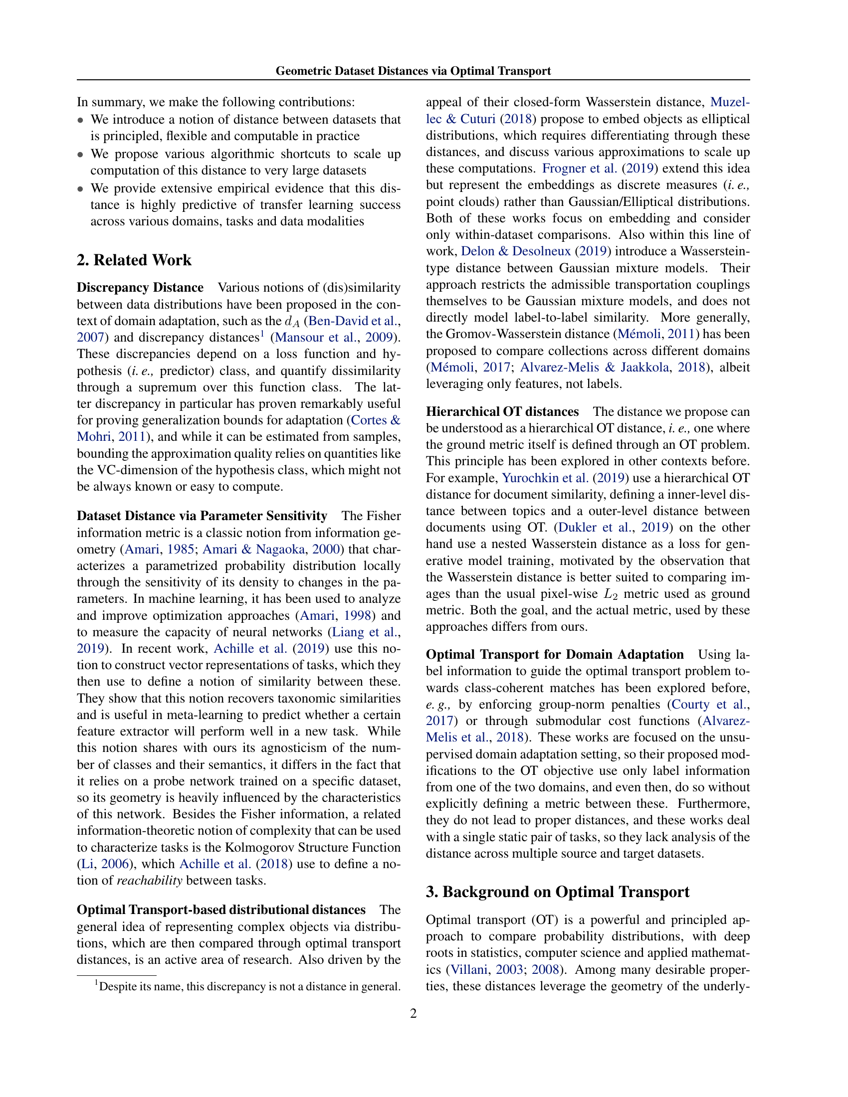 Geometric Dataset Distances via Optimal Transport - Figure